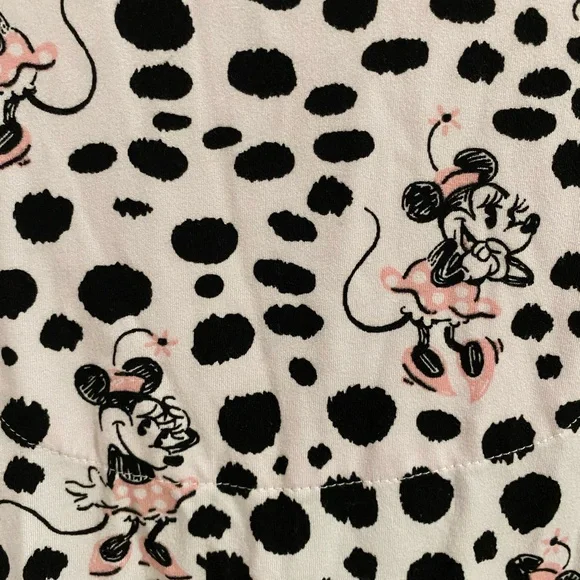 Disney Minnie Mouse Polka Dot Pajama Set - Black, White, Pink - Picture 5 of 11